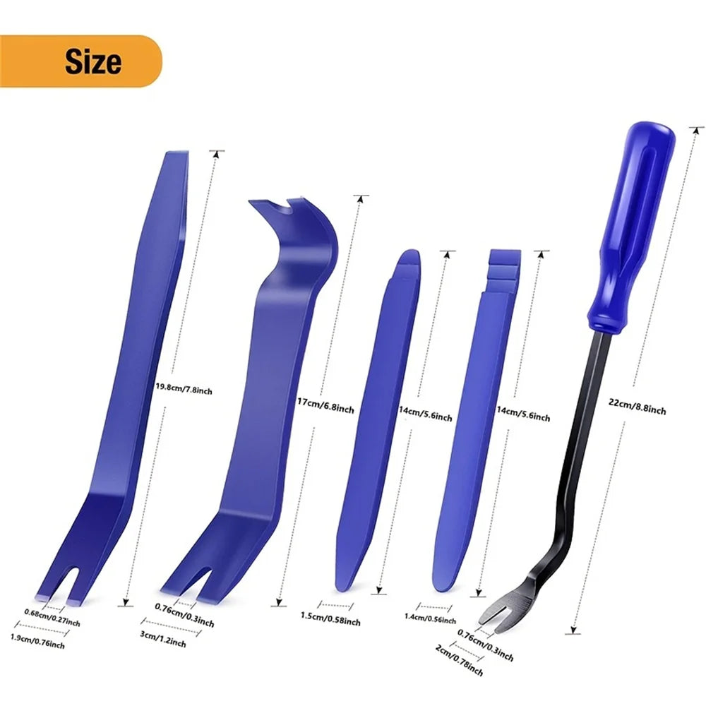 5PC Trimming And Dismantling Tool Extraction Kit Car Door Clamp Panel Scratch Free Lever Kit, And Audio Panel Disassembly