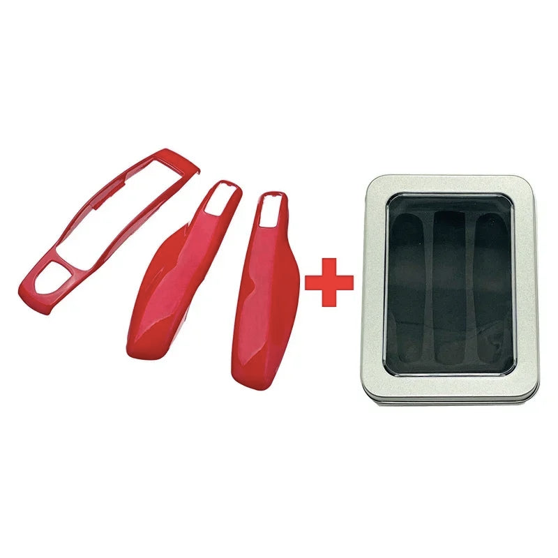 3Pcs Car Smart Remote Key Case Fob Cover Shell for Porsche Panamera Spyder Carrera Macan Boxster Cayman Cayenne 911 970 981 991