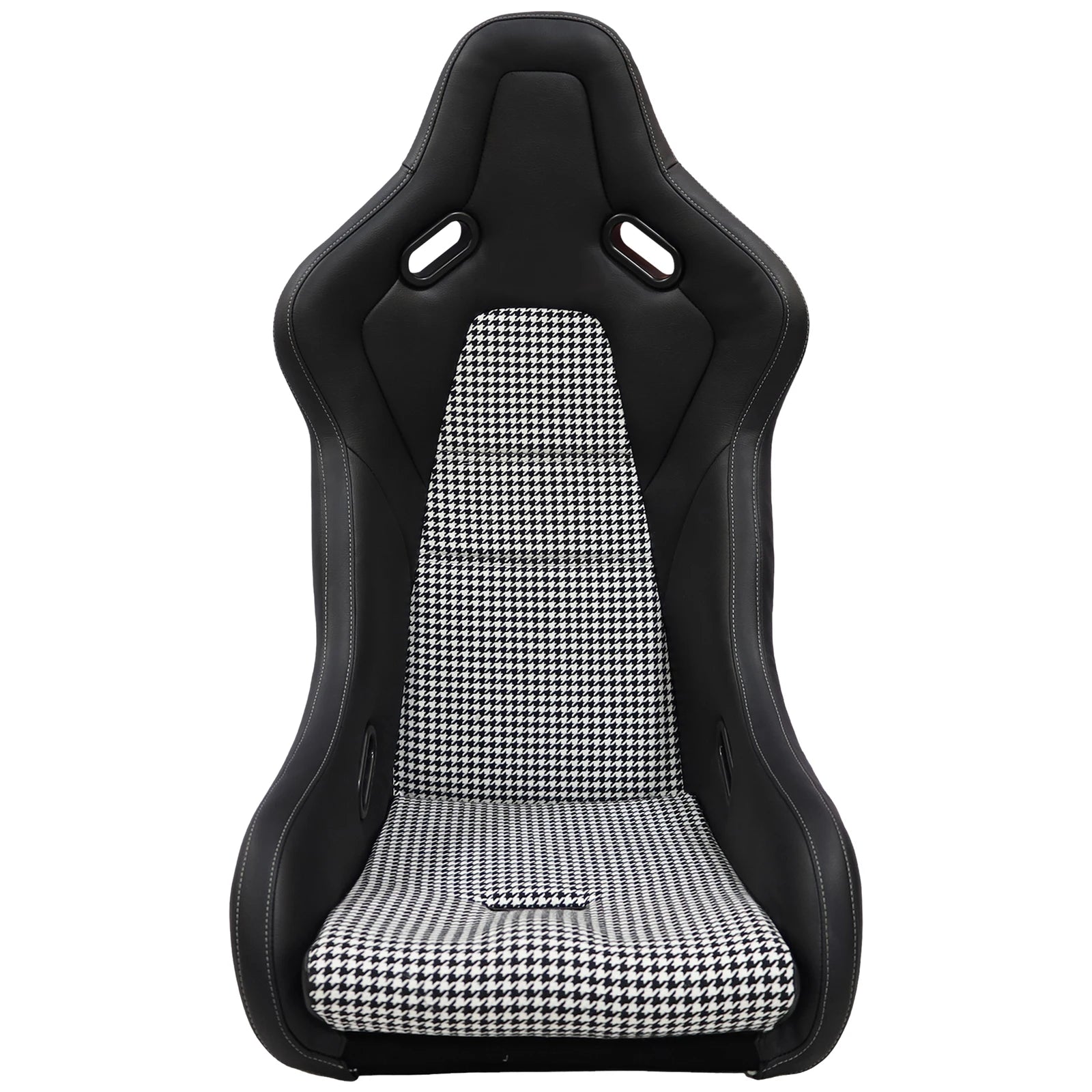 JBR SINGLE (x1) Large Universal Bucket Seat Strong Fiberglass & PVC Leather Racing Seats W/Side Mounting And Double Slider