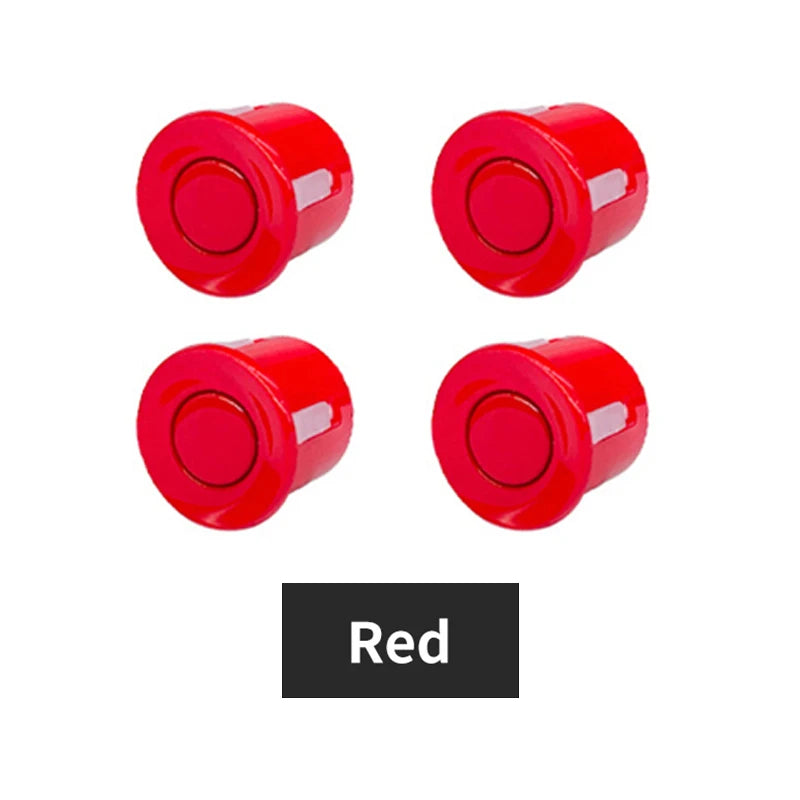 4PCS 22mm Ultrasonic Parking Sensors Reverse Backup Radar System Choose From Red, Black, White, Silver, Gray, Gold, and More!