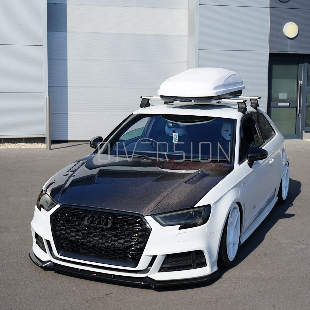 Audi A3/S3/RS3 8V Hatchback LY Style Genuine Carbon Fibre Bonnet (2012-2020) - DAS