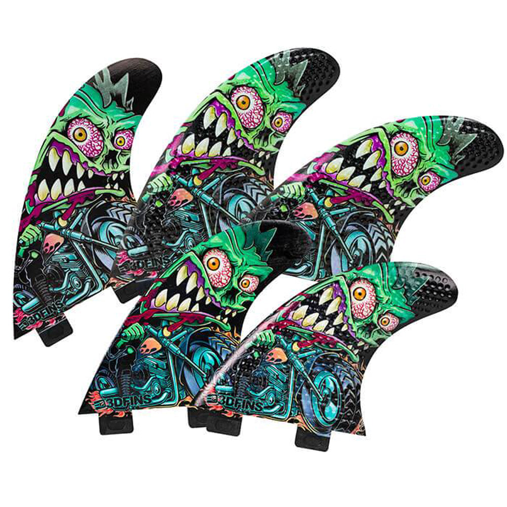 3D Fins - All Rounder 5 Fin - Medium - Rider (FCS1/Futures)