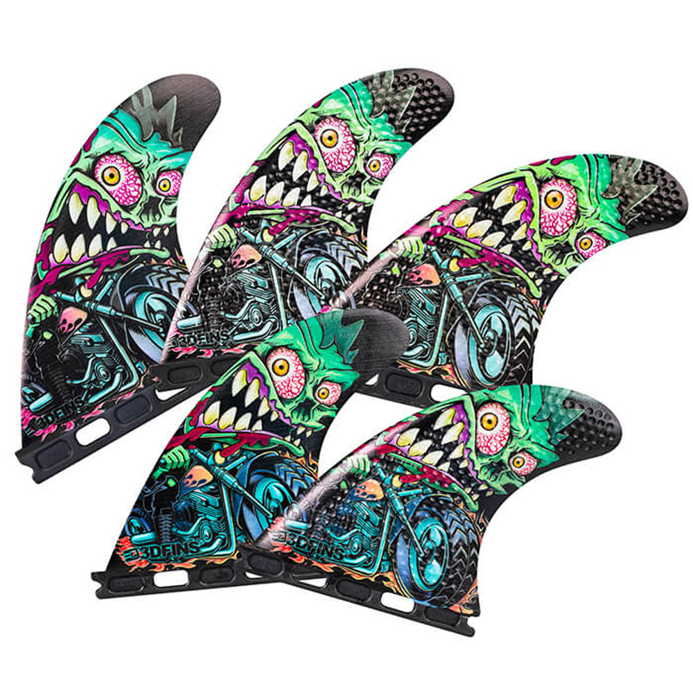 3D Fins - All Rounder 5 Fin - Medium - Rider (FCS1/Futures)