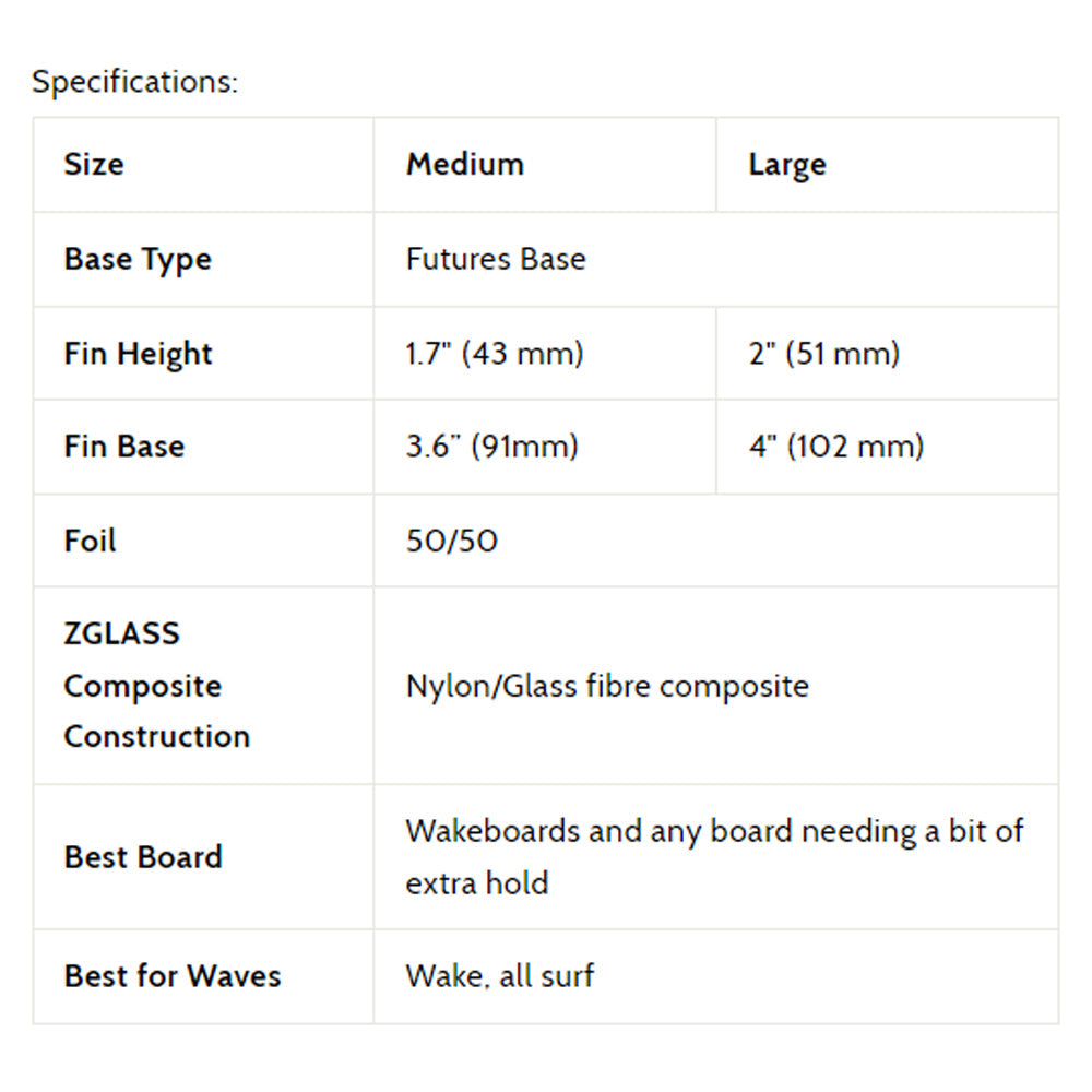 3D Fins - Dimpster - Large - B&W Tech (Futures)