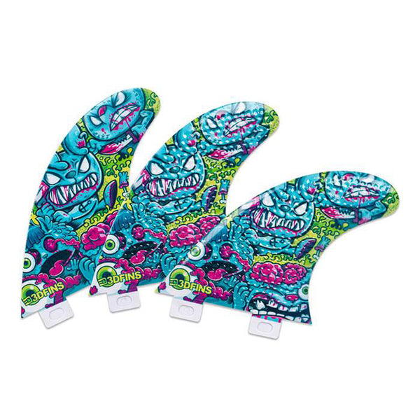 3D Fins - All Rounder Thruster - Small - Braindead (FCS1/Futures)