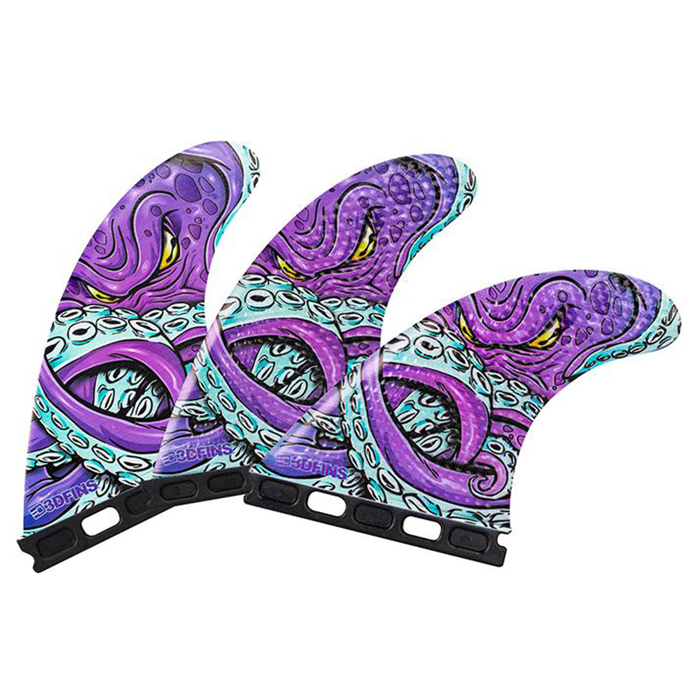3D Fins - All Rounder Thruster - Medium - Kracken (FCS1/FCS2/Futures)