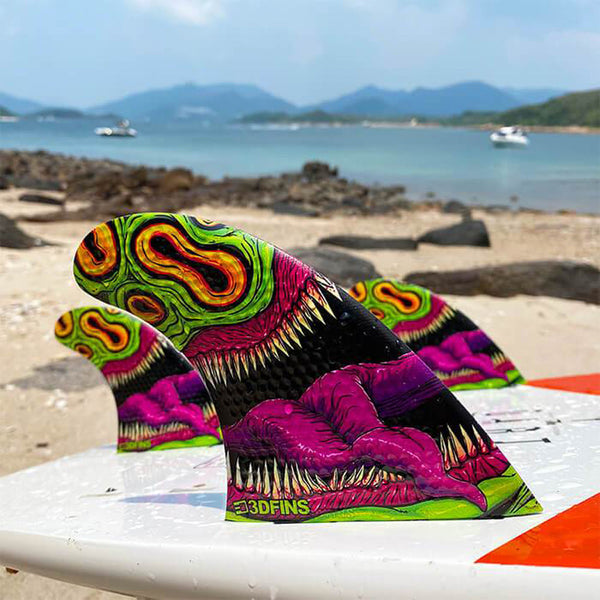 3D Fins - All Rounder Thruster - Medium - Mouthy (FCS1/FCS2/Futures)