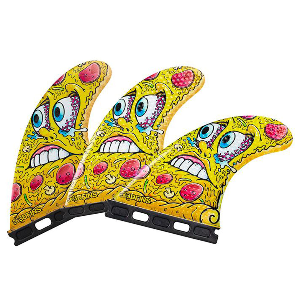3D Fins - All Rounder Thruster - Medium - Pizza (FCS1/FCS2/Futures)