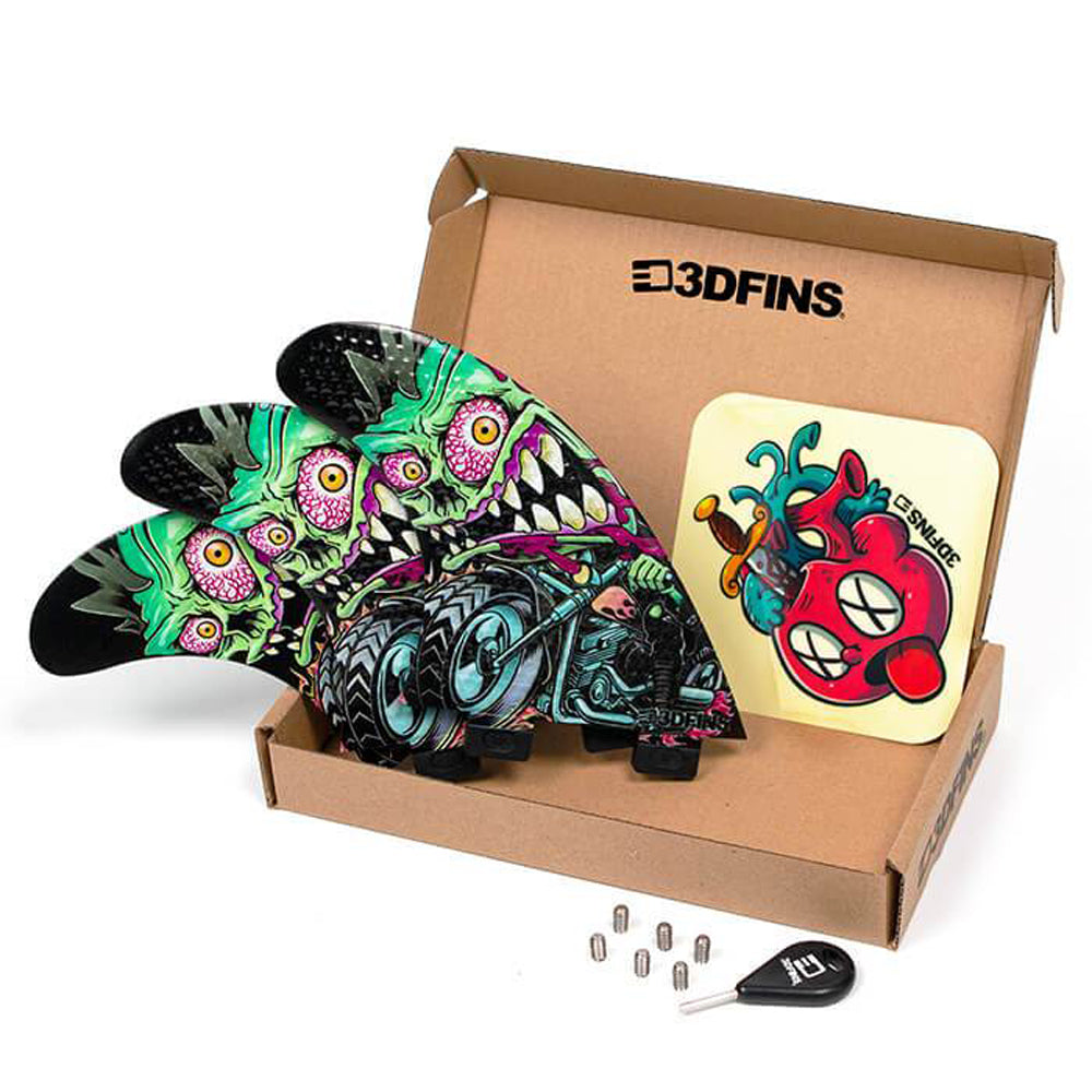 3D Fins - All Rounder Thruster - Medium - Rider (FCS1/FCS2/Futures)