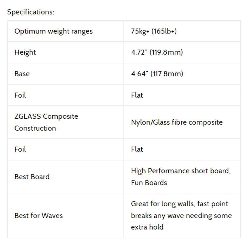 3D Fins - All Rounder Thruster - Large - Zombie Zone (FCS1/Futures)