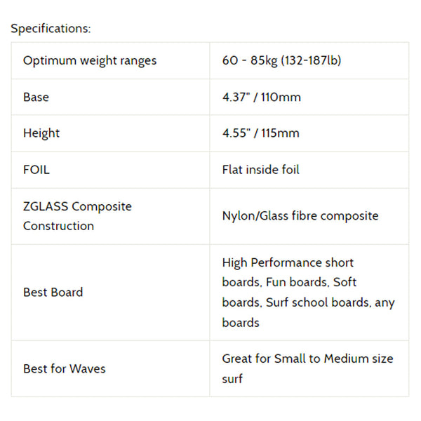 3D Fins - All Rounder Thruster - Medium - Rider (FCS1/FCS2/Futures)