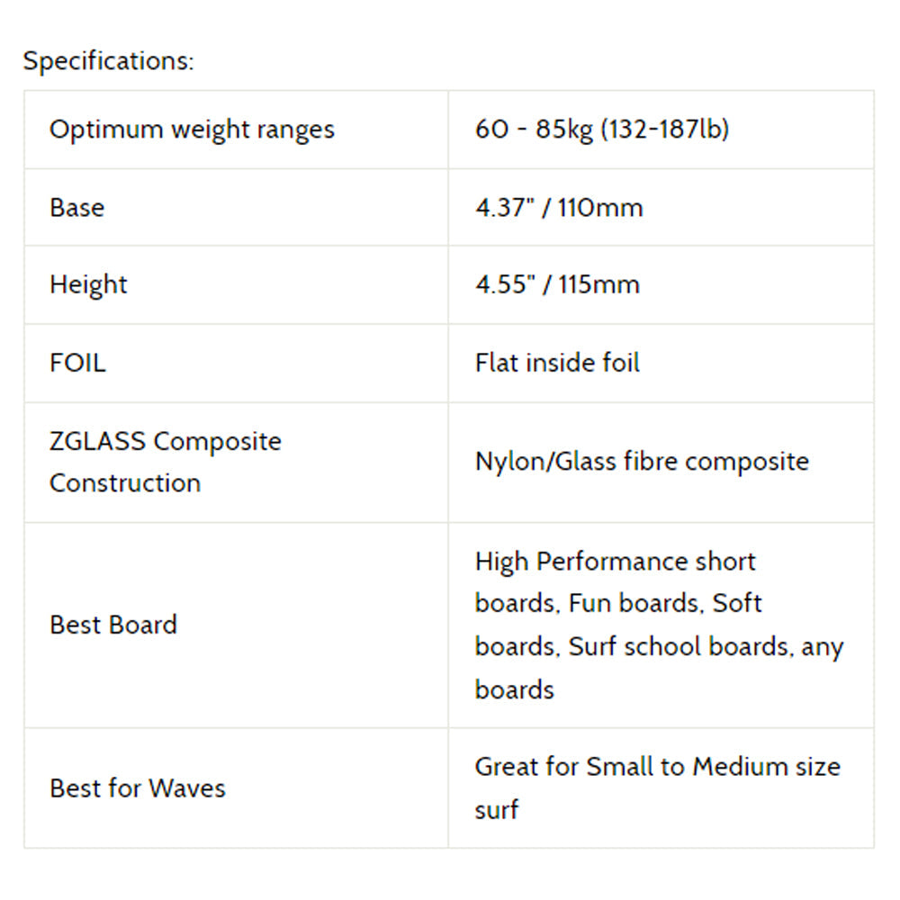 3D Fins - All Rounder Thruster - Medium - Monsters (FCS1/FCS2/Futures)