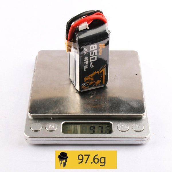 AuLine 850mAh 4S 14.8V 80C XT30 Lipo Battery