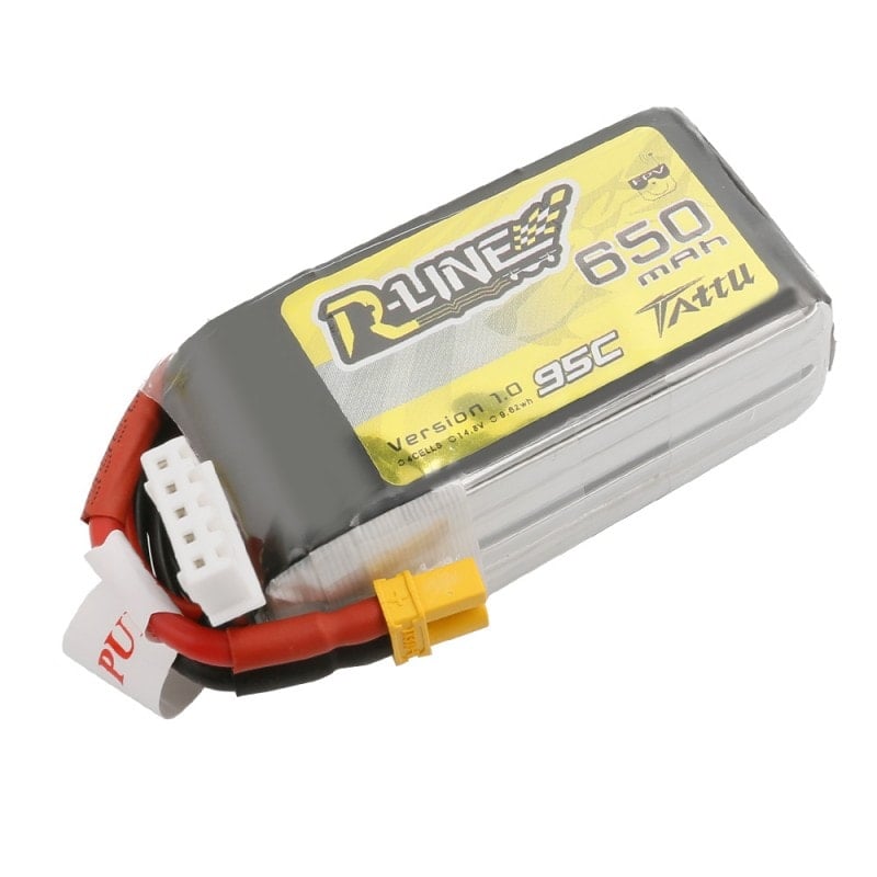 Tattu R-Line 650mAh 14.8V 4S1P 95C Lipo Battery