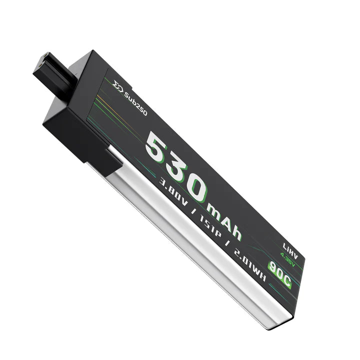 Sub250 GNB 1S 530mAh 90C Battery