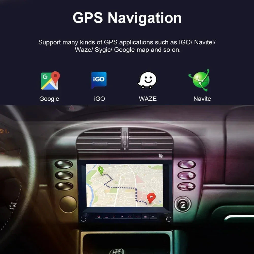 720P Auto Android 13 Car Radio Multimedia GPS Player autoradio Carplay 8G+256GB Navi Wifi For Porsche Cayman 911 987 Boxster 997