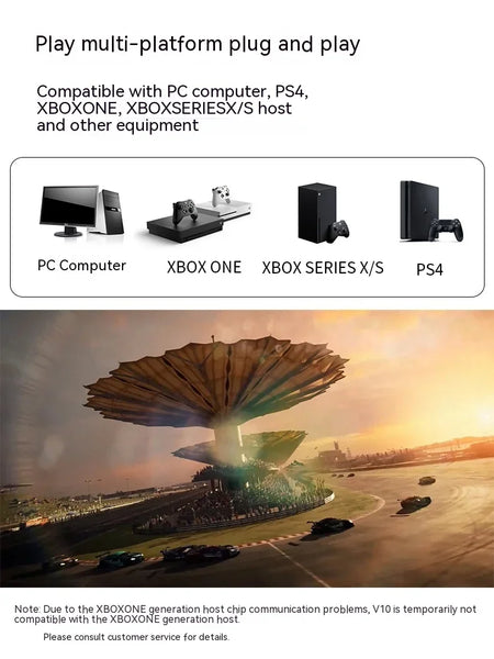 Pxn V10 Steering Wheel Gaming Controller Wired Force 900 Rotation Game Steering Wheel For Ps3/Ps4/Switch/Xbox Man Gifts Custom