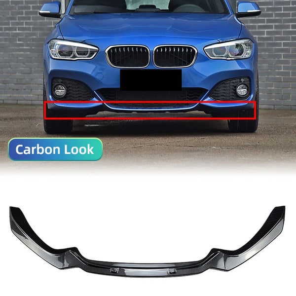 For BMW 1-Series F20 F21 2015~2019 118i 120i M135i M140i M Performance Front Bumper Splitter Lip Car Diffuser Body Kit Spoiler