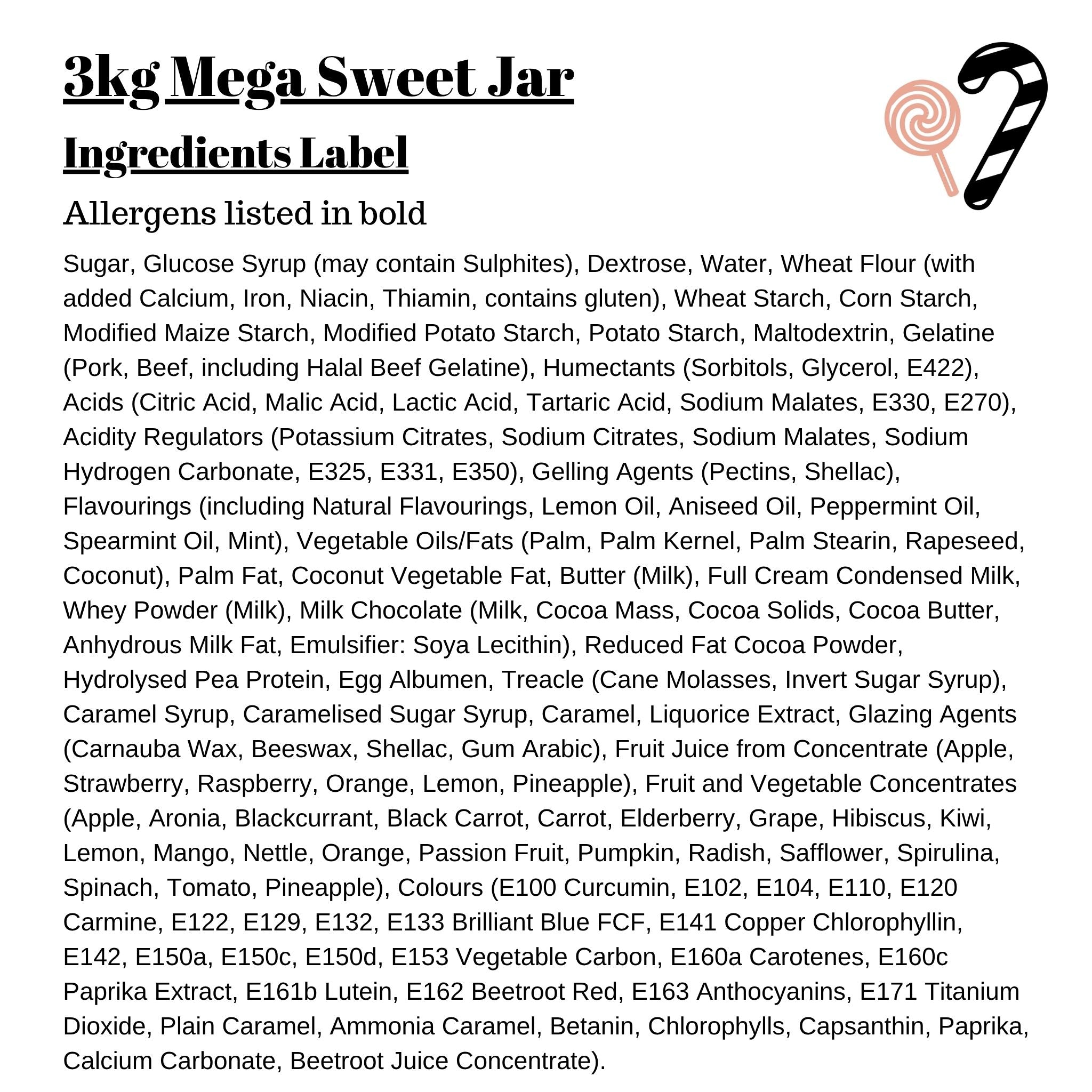3kg Mega Sweet Jar