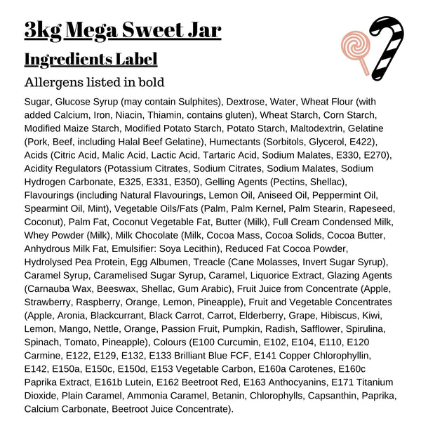 3kg Mega Sweet Jar
