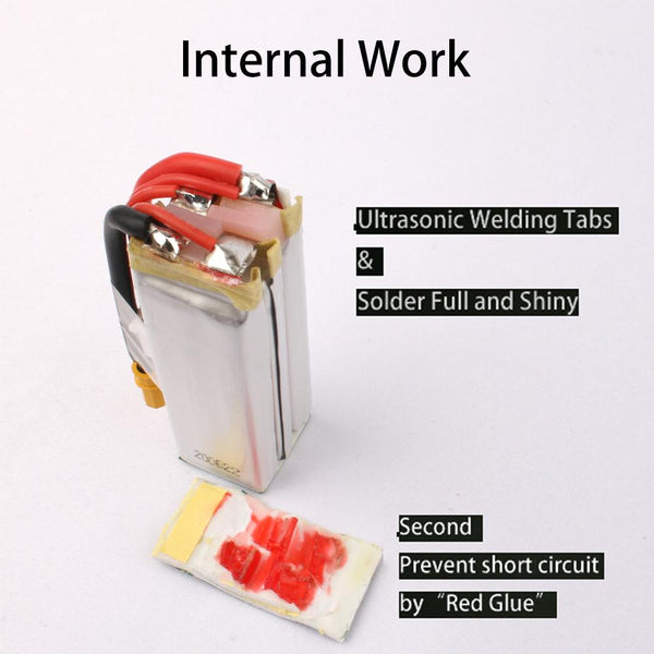 AuLine 450mAh 3S 11.4V HV 80C XT30 Lipo Battery (2x Pack) for Toothpick and CineWhoop