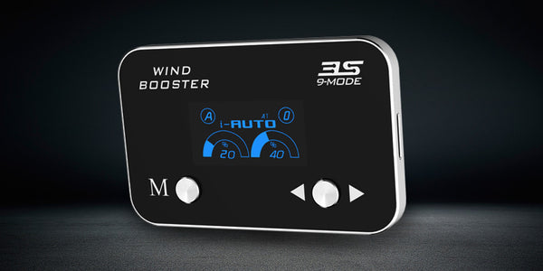 WINDBOOSTER 3S OBD Acceleration Performance Throttle Controller & Pedal Remap - Utilising Chip Tuning / Electronic Engine Tuning - Econ / Sport / Sport+ / Race Modes - OLED Display