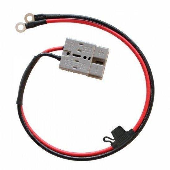 0.5m 4.0mm cable with 50A battery plug for folding solar kits | 4Boats