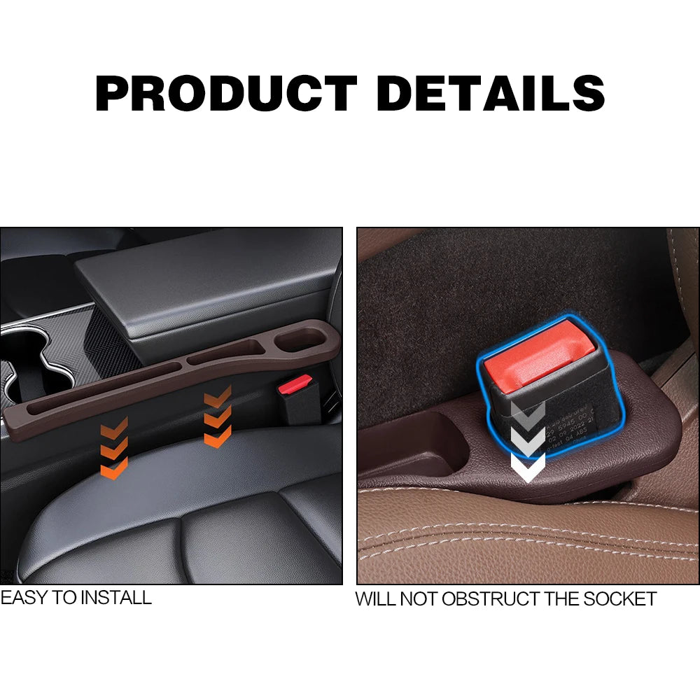 2X For Porsche Cayman 911 Boxster 986 987 981 982 718 Car Seat Gap Filler Between Seats Box Interior Decoration Auto Accessories