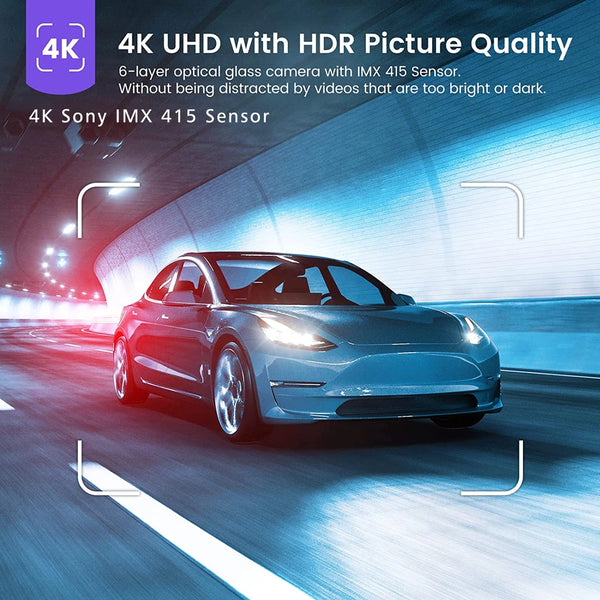 Dash Cam 11.26" 4K 2160P GPS WIFI Car Dvr Mirror Dual Lens Dashcam IPS Screen Car Camera Drive Recorder Stream RearView Mirror