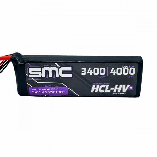 SMC HCL-HV2 Flight 11.4V/3S-4000mAh-90C LiPo Battery