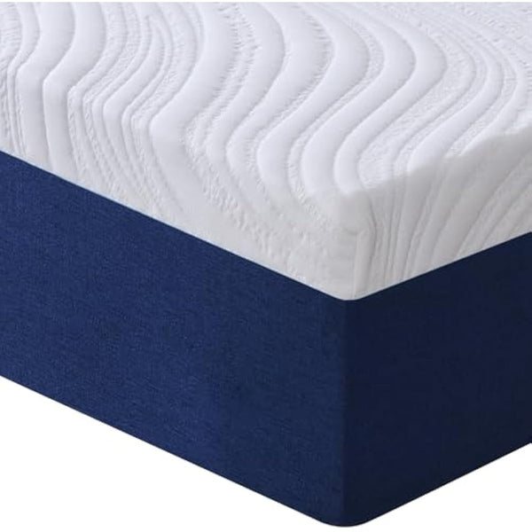 Hiimgo Super King Mattress (180x200x25cm) – 25cm Medium Firm Memory Foam Mattress with Carved Knitted Cover for Pressure & Back Pain Relief