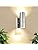 Allesgute Outdoor Wall Light Dusk Till Dawn Sensor Up and Down Outside Lights Mains Powered 240V IP44 Stainless Steel Outdoor Wall Lamp for Porch, Incl. 2X 5W GU10 Bulbs Warm White