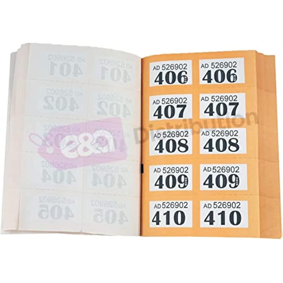 4 x Books of Cloakroom and Raffle Tickets - 1 -1000 Tombola Draw Numbered Charity Events Prize Draw Lucky Draw