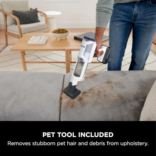 Shark PowerDetect Cordless Vacuum Cleaner, DuoClean Detect, Reverse Clean, Anti Hair Wrap Plus, Lightweight, 70 Min Runtime, Pet, Crevice & Multi-Surface Tools, Flexible, Handheld Mode, Grey IP1251UKT