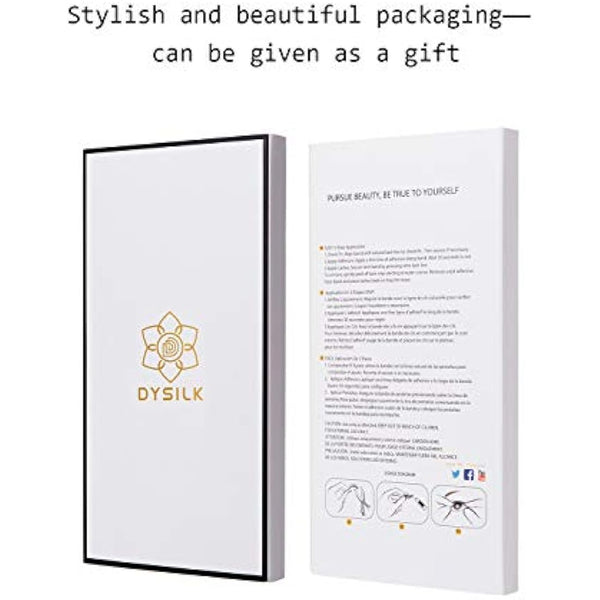 DYSILK 5D Eyelashes Wispies Handmade False Eyelashes Pack Extension Thick Long Reusable Soft Makeup Natural Look Fake Eyelashes