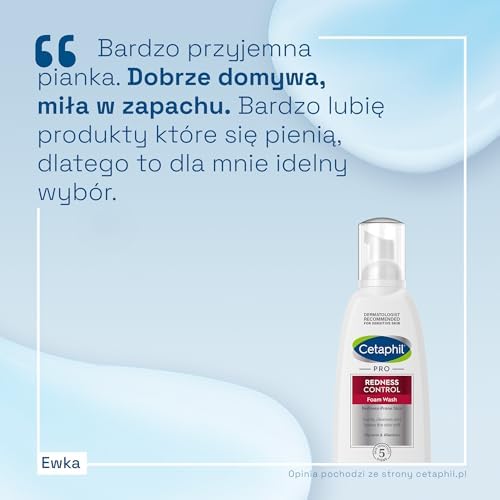 CETAPHIL PRO Redness Control Facial Cleansing Foam 236ml for Rosacea and Redness Prone Skin Non-Comedogenic
