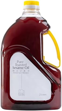 Emma Basic - 100% Pure Toasted Sesame Oil - 2 Litre - Rich Flavour - Antioxidants