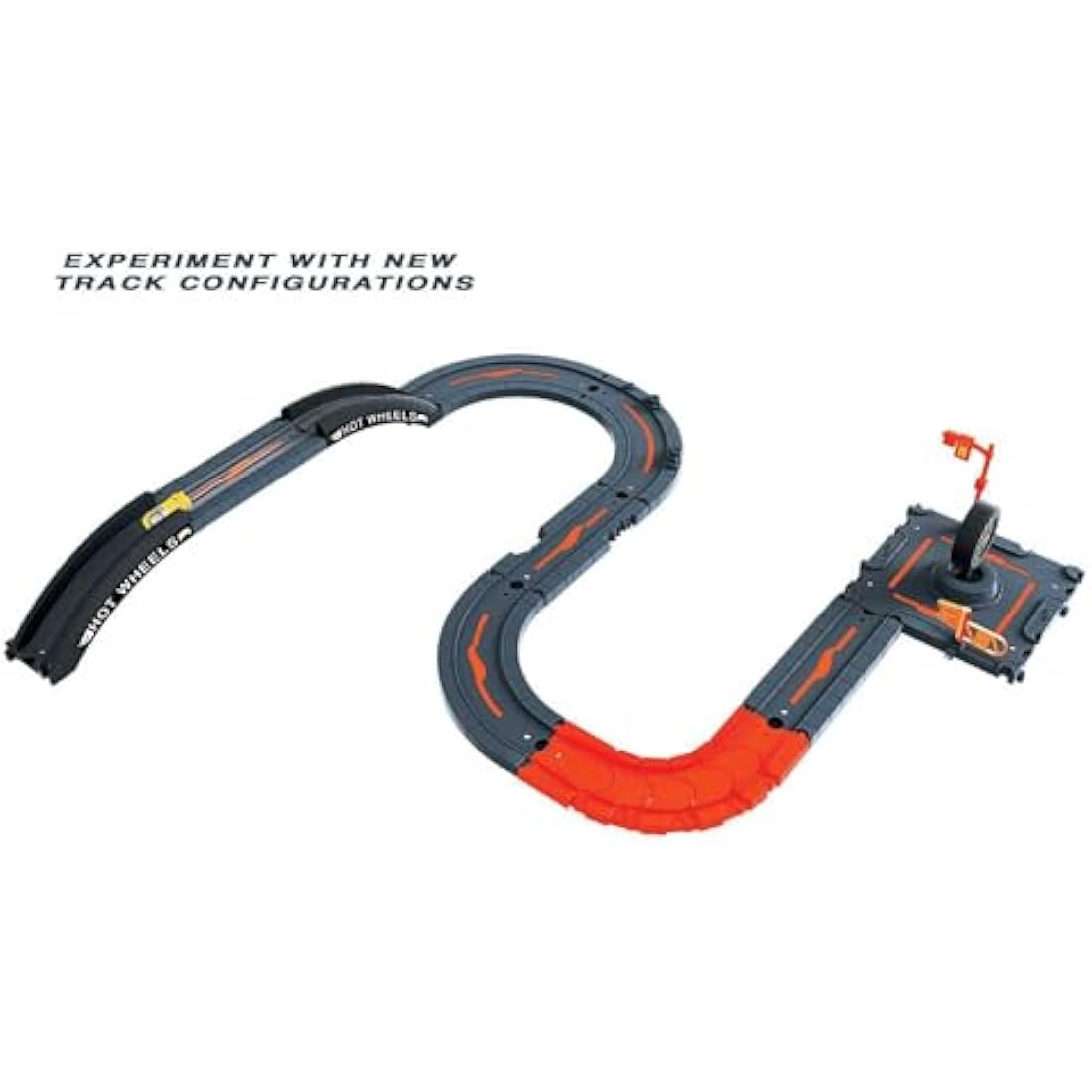 Hot Wheels City Track Pack, 10 Piece Set Includes Track Base & Various Track Pieces to Build a Cityscape, with 1 Hot Wheels Car, Connects to Other Sets, Gift for Kids 4 Years & Up, HDN95