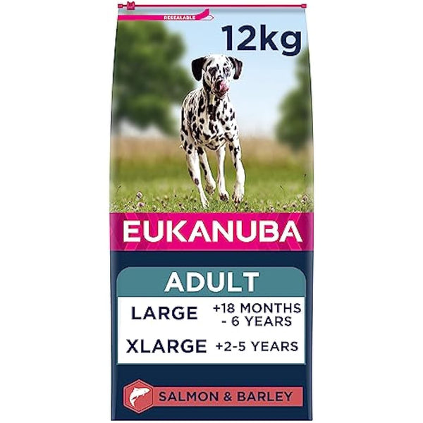 Eukanuba Complete Dry Dog Food for Adult Large and Giant Breeds with Salmon and Barley 12 kg