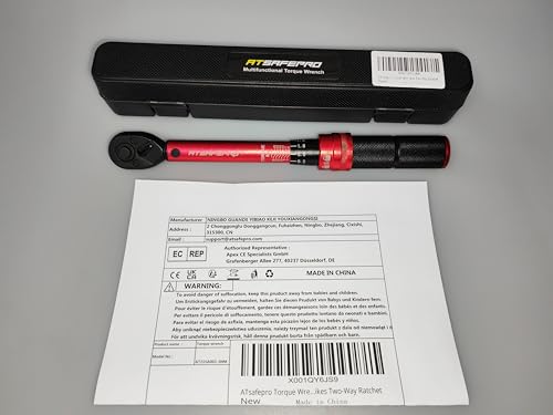 ATsafepro Torque Wrench 3/4 Inch, 100-600 Nm Torque Wrenchs, ±3% Error Accuracy with 48 Teeth Dual-Direction Adjustable for Repair of Car, Truck, Tractor