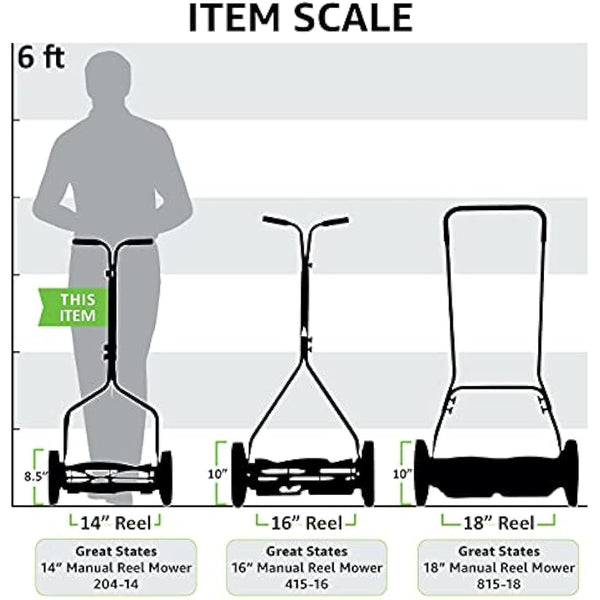 Great States 204-14 Hand Reel 14" Push Lawn Mower