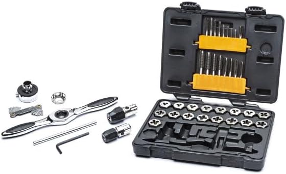 GearWrench 3886 42 Piece Ratcheting Tap and Die Set Metric in Case