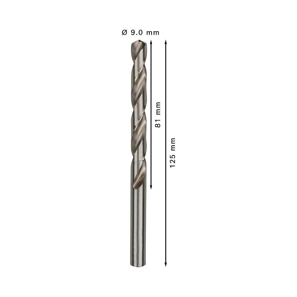 Bosch 5x PRO Metal HSS-G Twist Drill Bit Standard Length (for Non-ferrous metals, Steel, Ø 11,50 mm, Professional Accessory Rotary Drill/Drivers)