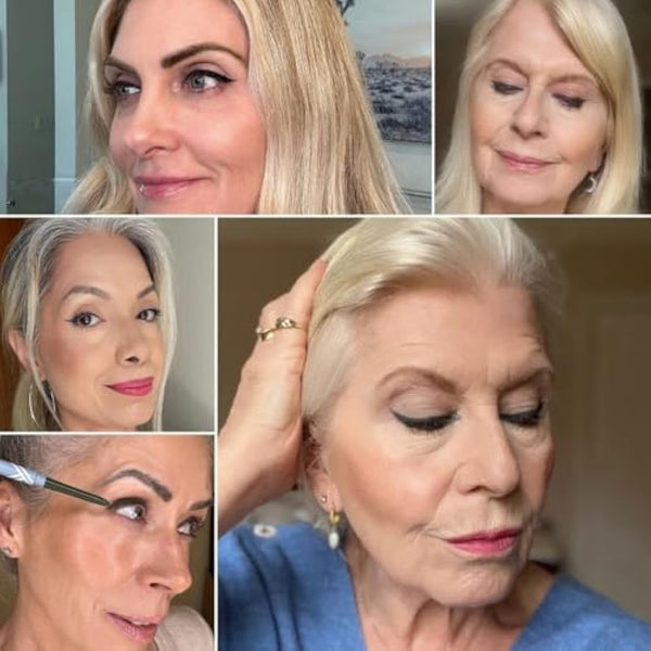 Prime Prometics PrimeEyes Glide Eyeliner for Mature Women – Waterproof, Long-Stay and Mess-Proof – Gel Cream Texture, Discreet Sharpener and Effective Smudger (Smoky)