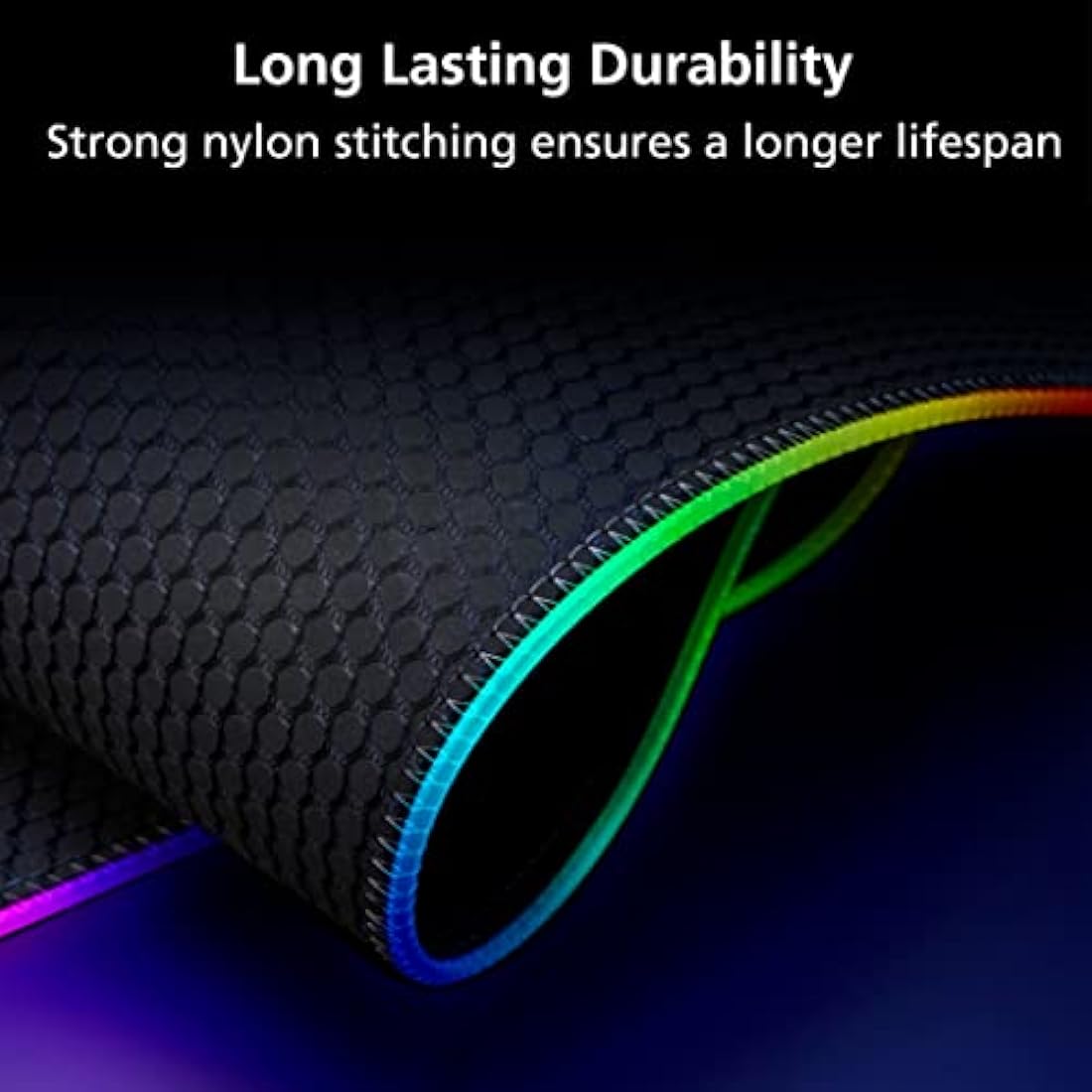 Akasa SOHO RS High Precision RGB Mouse Pad | Gaming Mouse Mat with 9 RGB Modes | Water-Resistant Mousepad | Anti-Slip Base | USB Powered | 350X250X4 mm | For PC, Laptop, Computer | AK-MPD-06RB