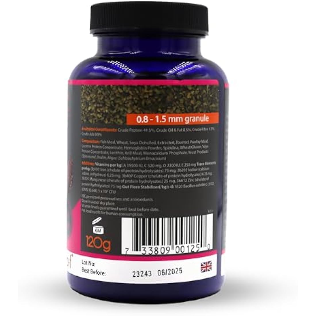 NT Labs Pro-f Probiotic Tropical Fish Food For Freshwater Fish (Contain Viable Probiotic Cultures) Granules For Tropical Aquariums, Supports Immune System, Highly Nutritious Spirulina (120g)