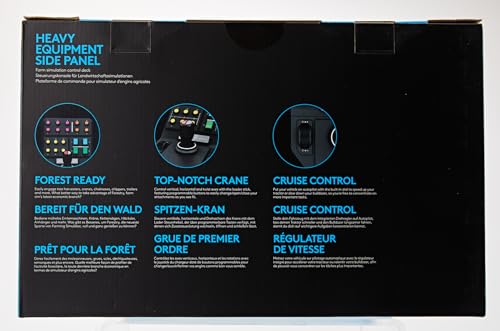 Logitech G Saitek Farm Sim Heavy Equipment Side Panel, 25+ Assignable Buttons, Front Loader Stick with Twist Axis, Auto-Pilot Built-In, USB, PC/Mac - Black