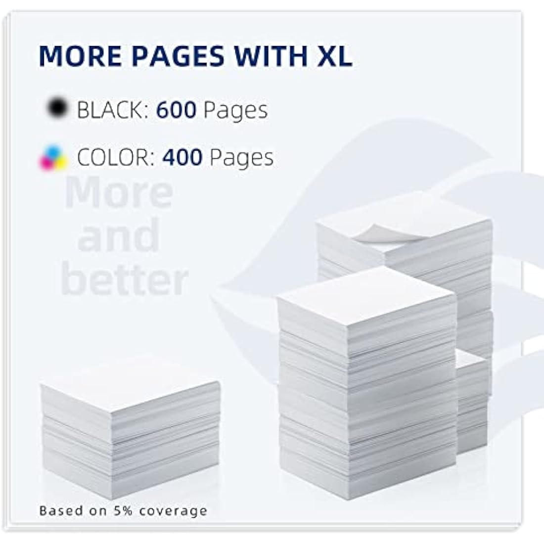 560XL 561XL Ink Cartridges, PG-560 Black & CL-561 Colour XL, High Capacity Replacement Canon 560 561 Ink Cartridges for Pixma TS5350 TS5351 TS5352 TS5353 TS7450 TS7451 (2 Pack)