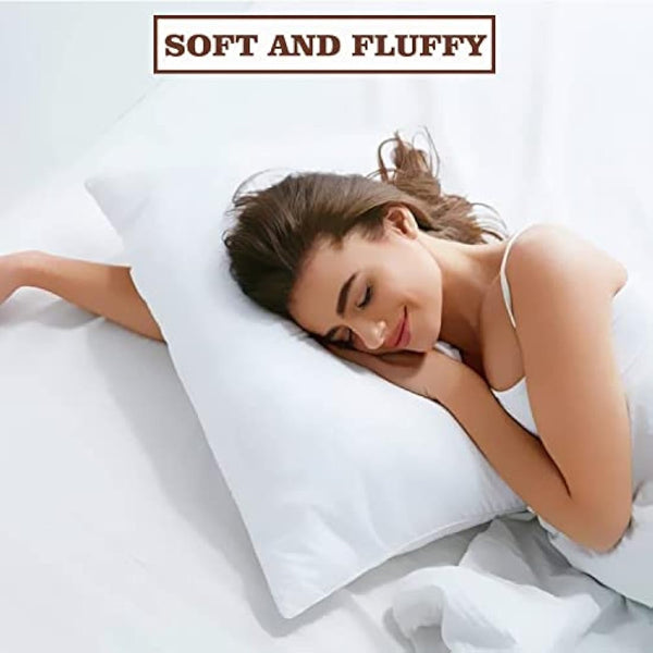 SM Decor Pillows 4 Pack, Medium Support Bounce To Back Hotel Quality Firm Filling Bed Pillows For Side, Stomach And Back Sleeper, Firm Body Pillows