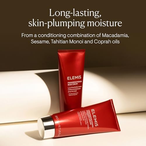 Elemis Frangipani Body Cream 200ml – Hydrating & Nourishing Moisturizer for Soft, Smooth Skin + Elemis Cool Down Body Wash 200ml – Refreshing & Revitalizing Shower Gel